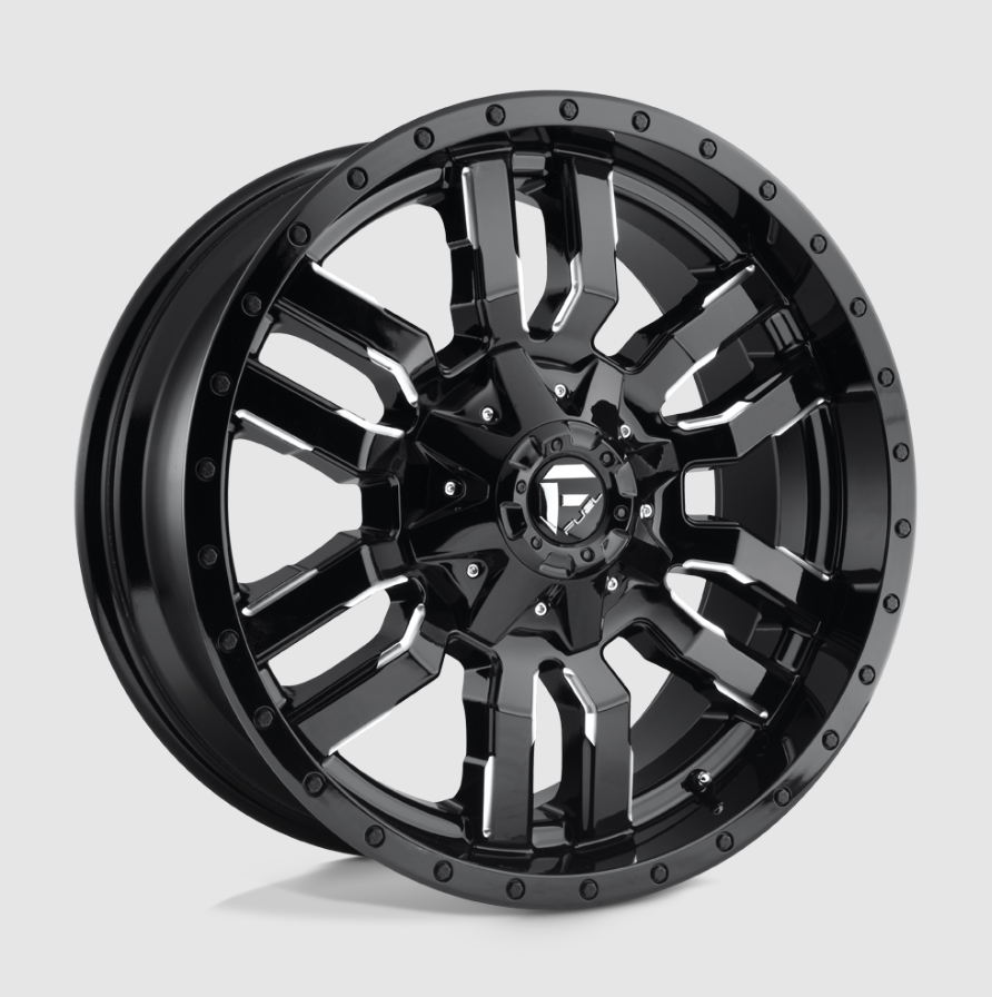 20" Fuel D595 Sledge Gloss Black Milled Wheel/Rim 6x139.7/5.5 +19 20x9