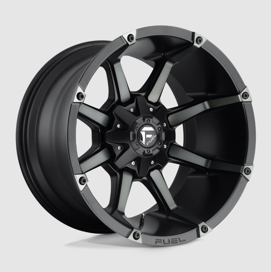 20" Fuel D557 Coupler Matte Black Dark Tint 20x9 8x6.5 Wheels Rims