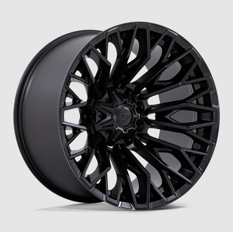 22" Black Wheels Rims 8x6.5 Fuel Strike FC865 22x10