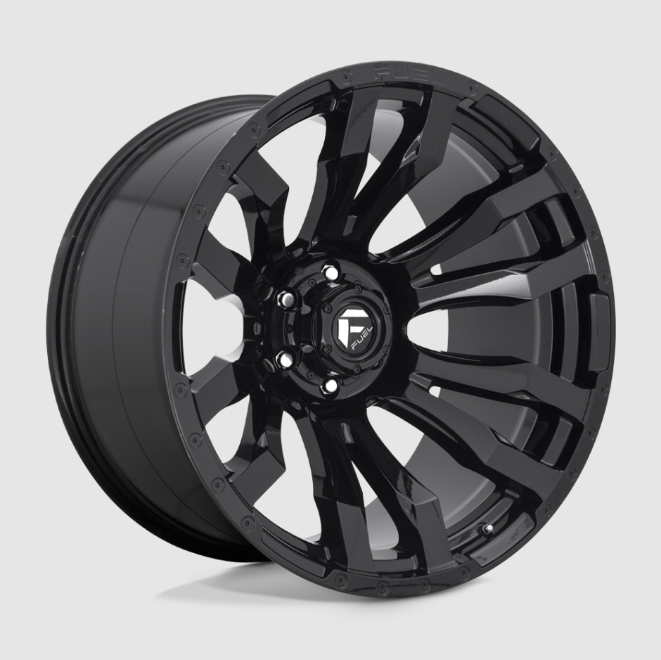 Fuel D675 Blitz 20" Gloss Black 20x9 6x135 Wheels Rims +1mm