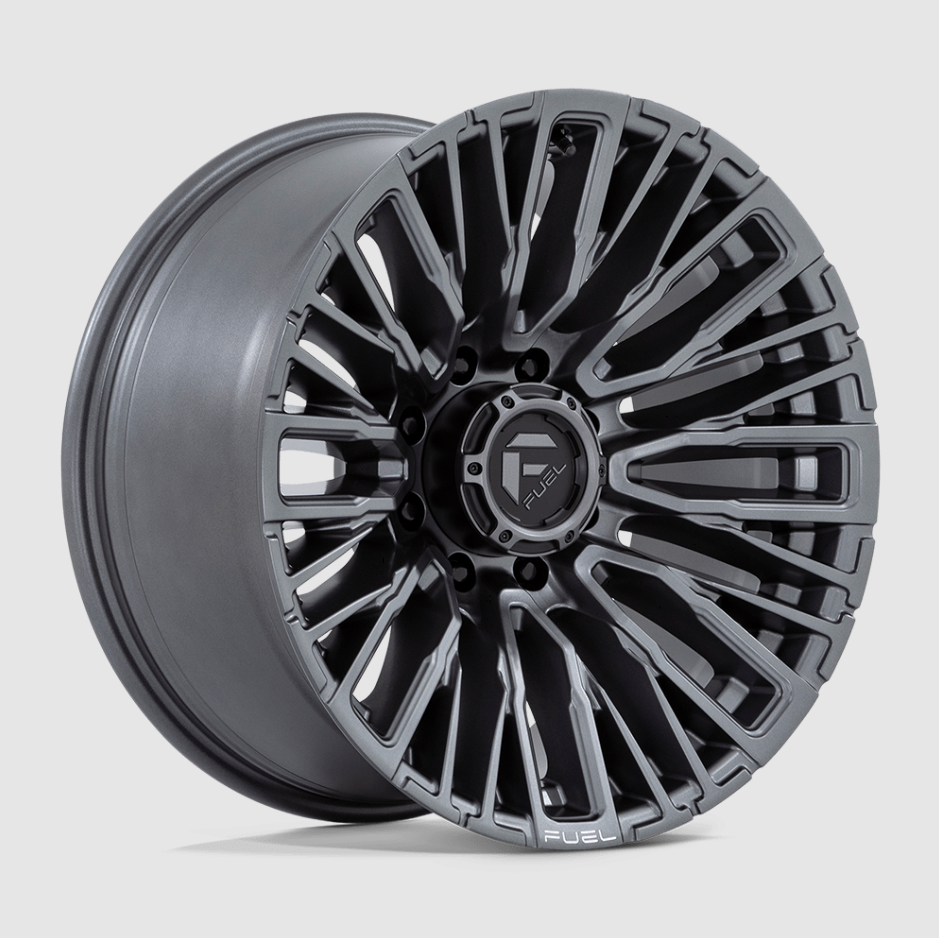 Fuel D848 Rebar 20" Gunmetal Gray 20x10 8x180 Wheels Rim