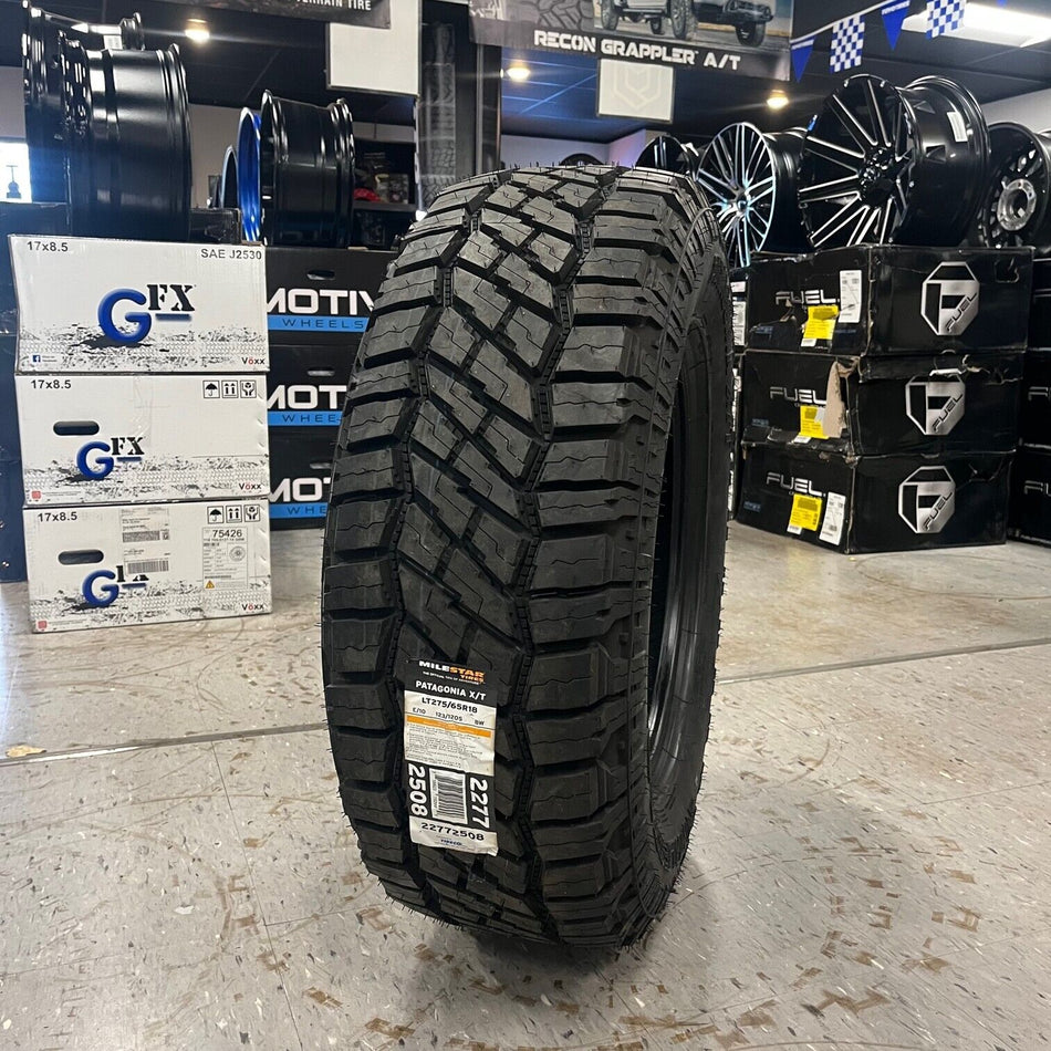 LT 37x12.50r20 Milestar Patagonia X/T All Terrain Extreme Terrain 12 Ply F