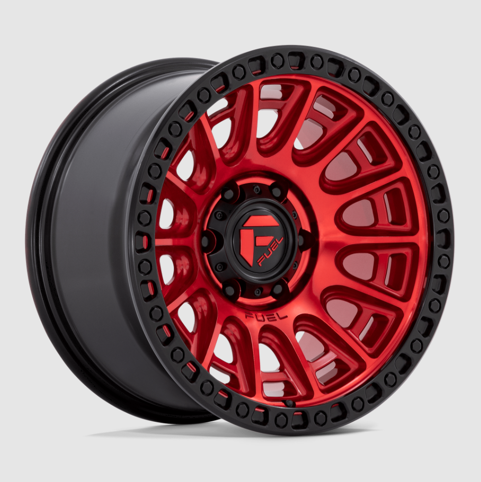 Fuel D832 Cycle 17" Candy Red 6x5.5 6x139.7 17x8.5 Wheels Rims +25mm