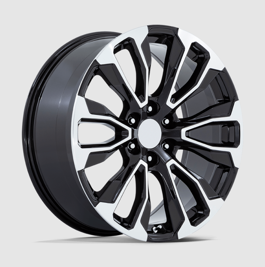 New 22" Gloss Black Machined OE replica 14025 Wheels 6x5.5