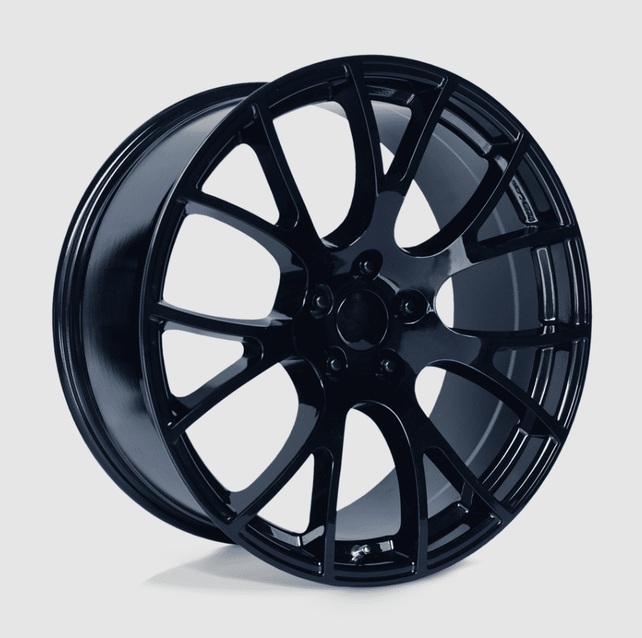 22" Gloss Black Dodge Challenger Hellcat SRT OE replica wheel 5x115 22x9.5