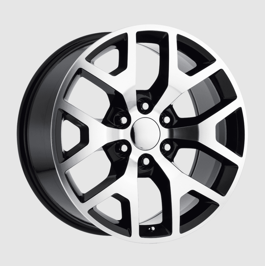 20" OE replica gloss black machined GMC Sierra 1500 Yukon Denali rim 6x5.5